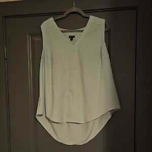 H&M Cream Asymmetrical Sleeveless Tank Top